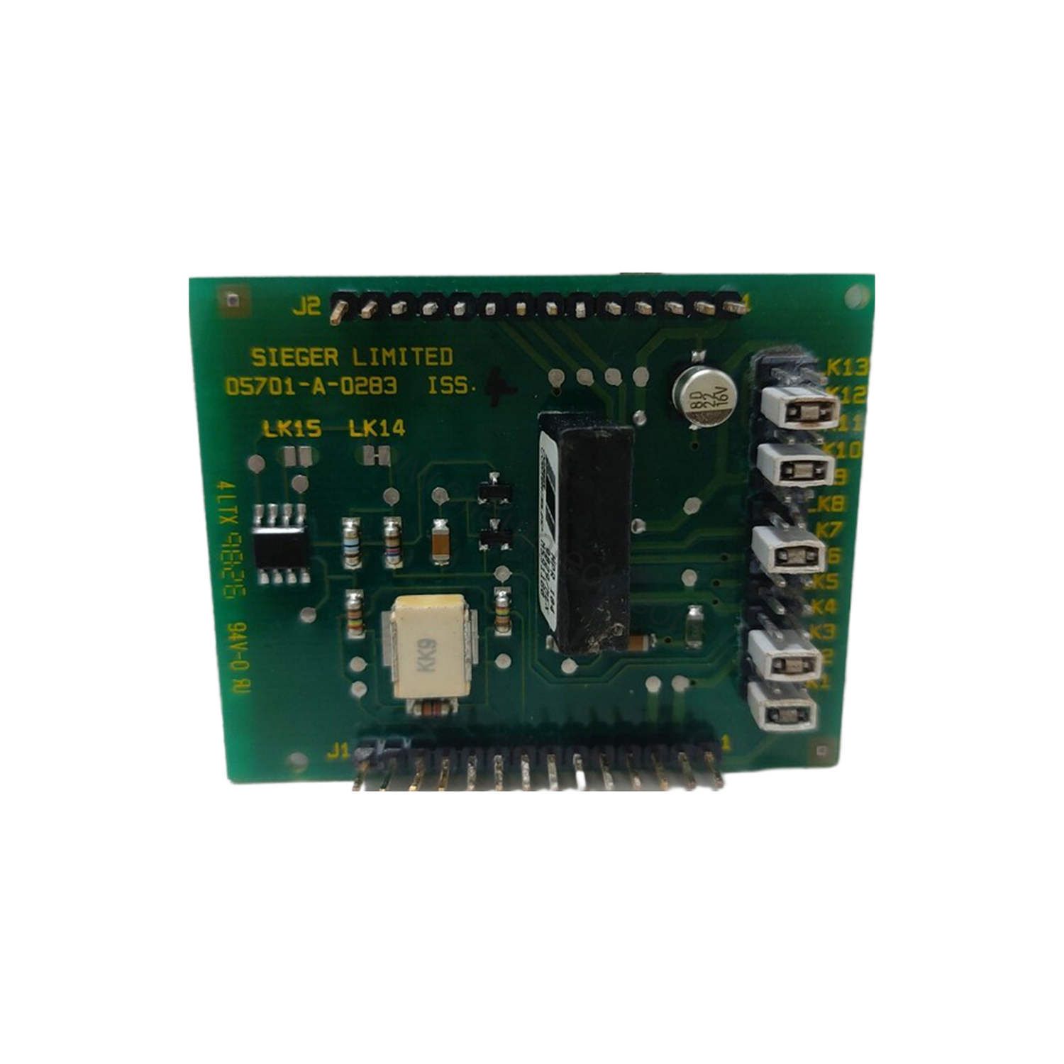 Figure 1: Front view of the Honeywell 05701-A-0284 industrial automation component showing its physical design and enclosure.