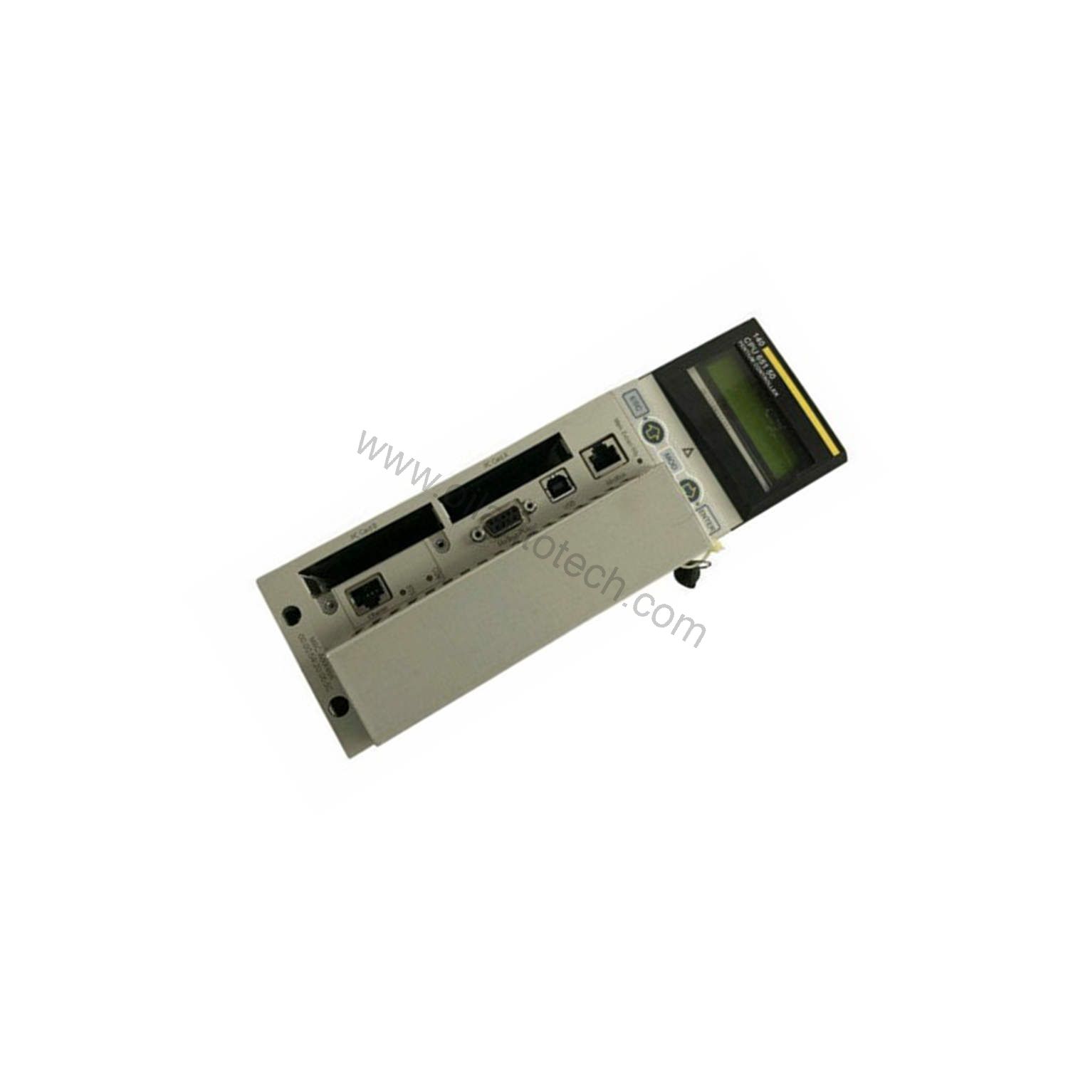 Figure 2: Technical layout and connection details for the Schneider Electric 140DAI54300C industrial automation component.