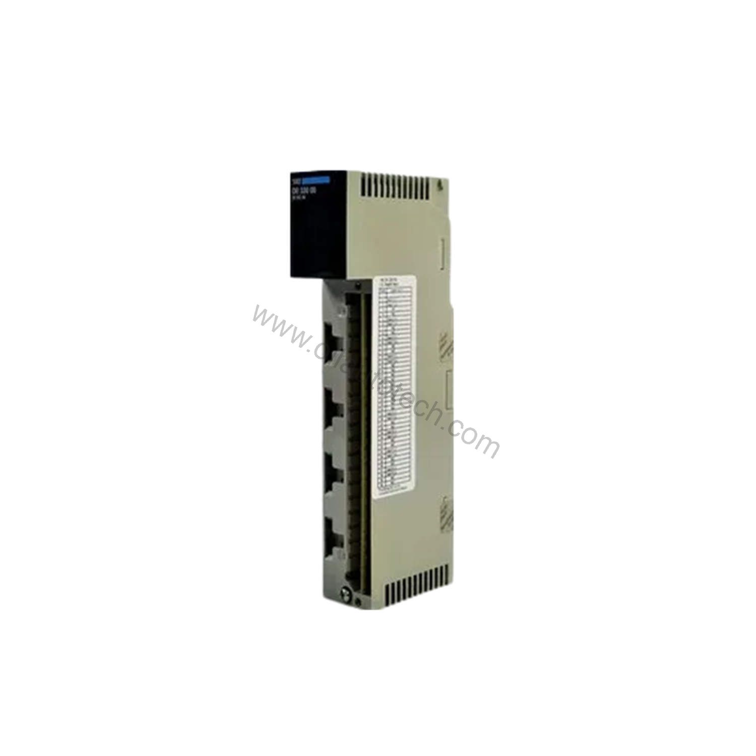 Figure 1: Front view of the Schneider Electric 140DII33000C industrial automation component showing its physical design and enclosure.