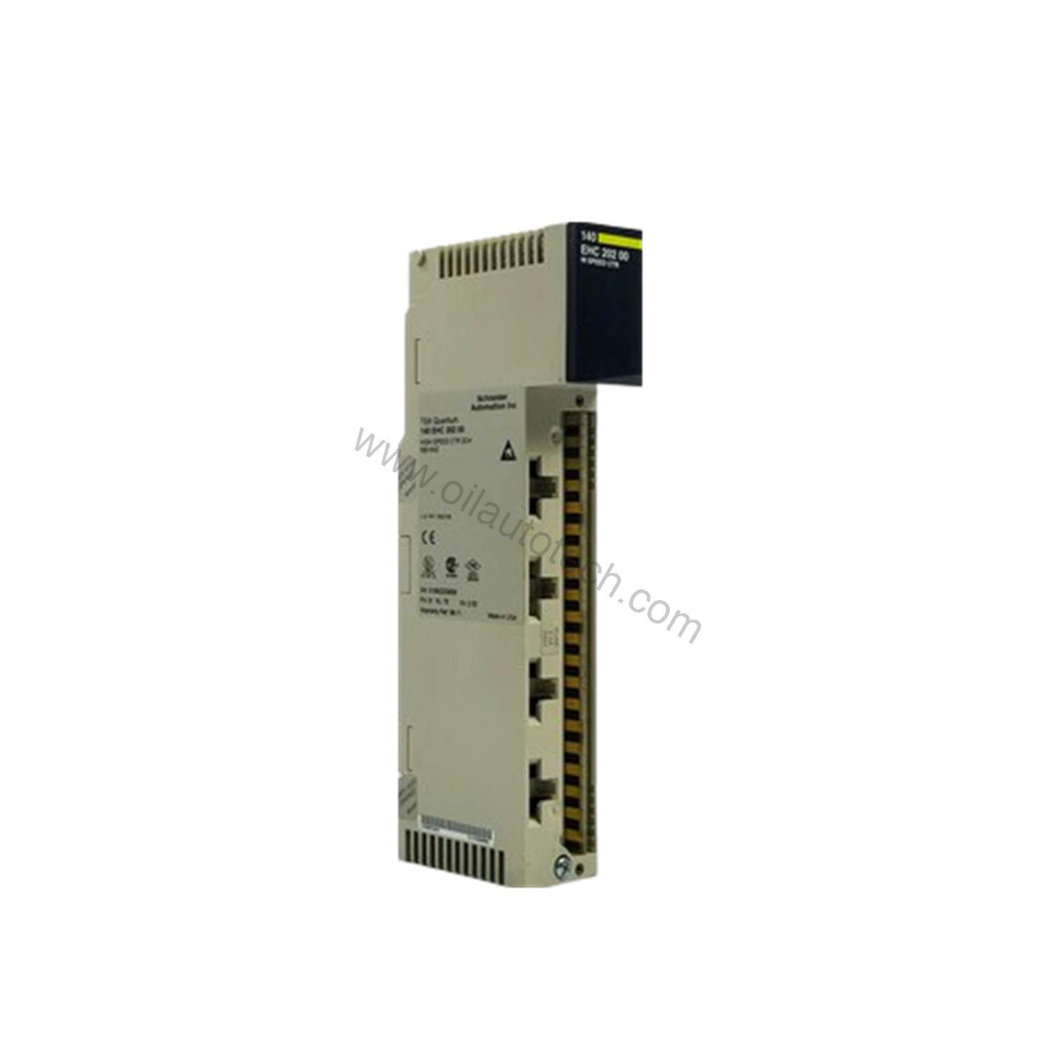 Figure 1: Front view of the Schneider Electric 140EHC20800SC industrial automation component showing its physical design and enclosure.