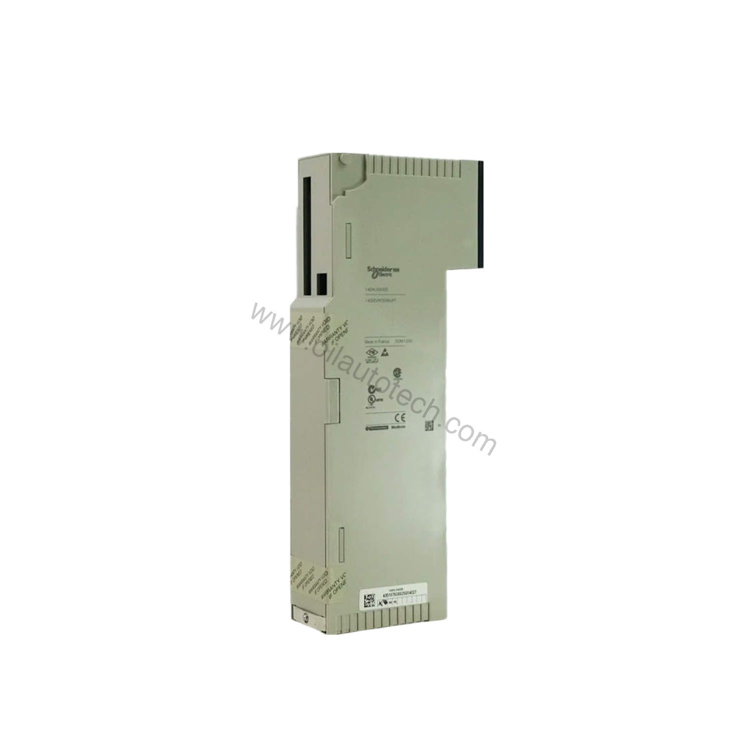 Figure 1: Front view of the Schneider Electric 140MMB10200 industrial automation component showing its physical design and enclosure.