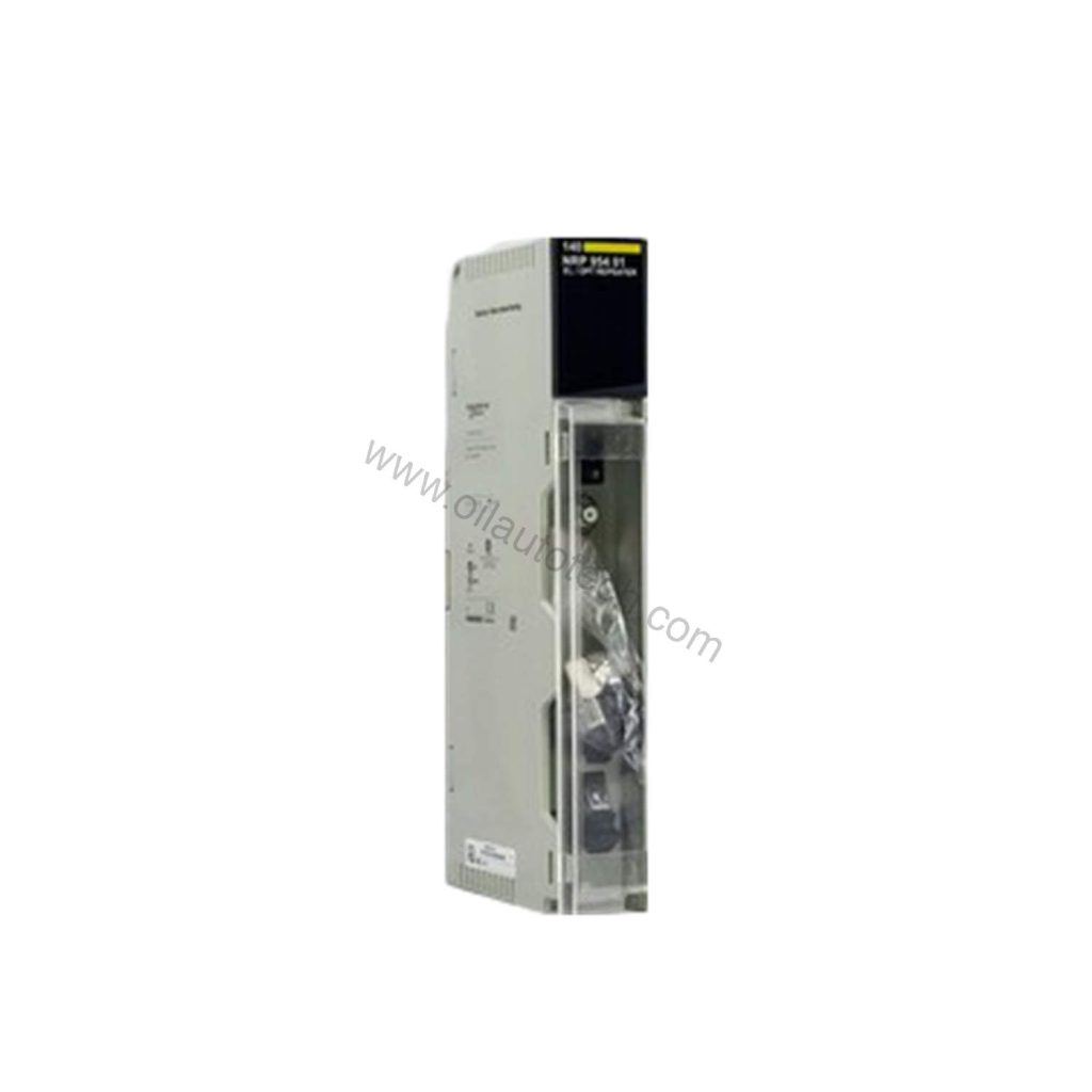 Figure 1: Front view of the Schneider Electric 140NRP95401C industrial automation component showing its physical design and enclosure.
