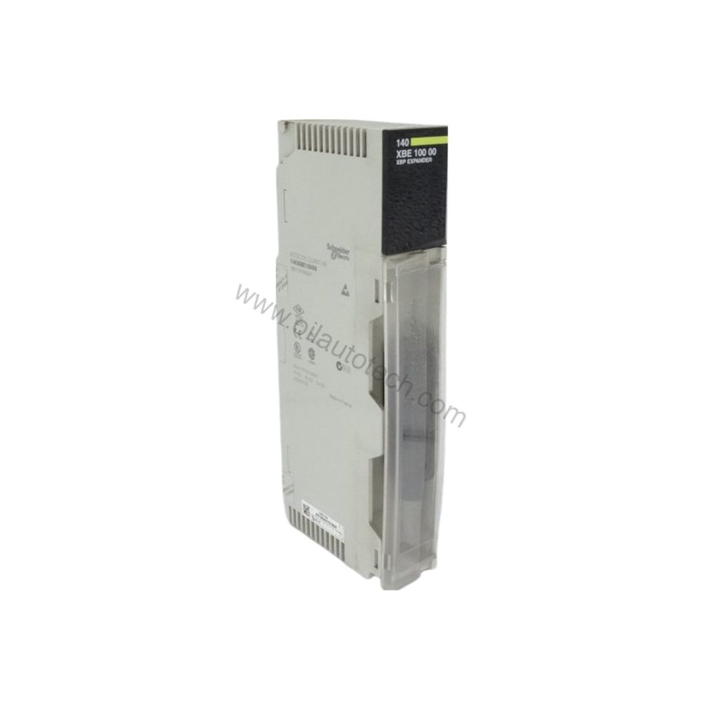 Figure 2: Technical layout and connection details for the Schneider Electric 140X816 industrial automation component.