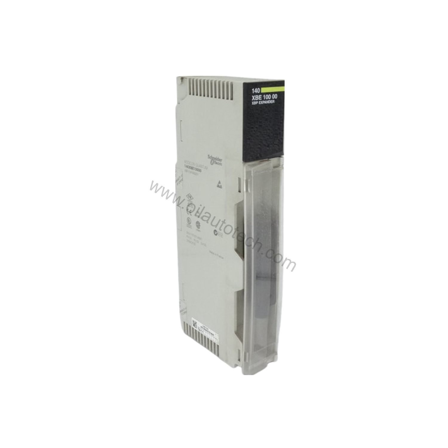 Figure 2: Technical layout and connection details for the Schneider Electric 140X816 industrial automation component.