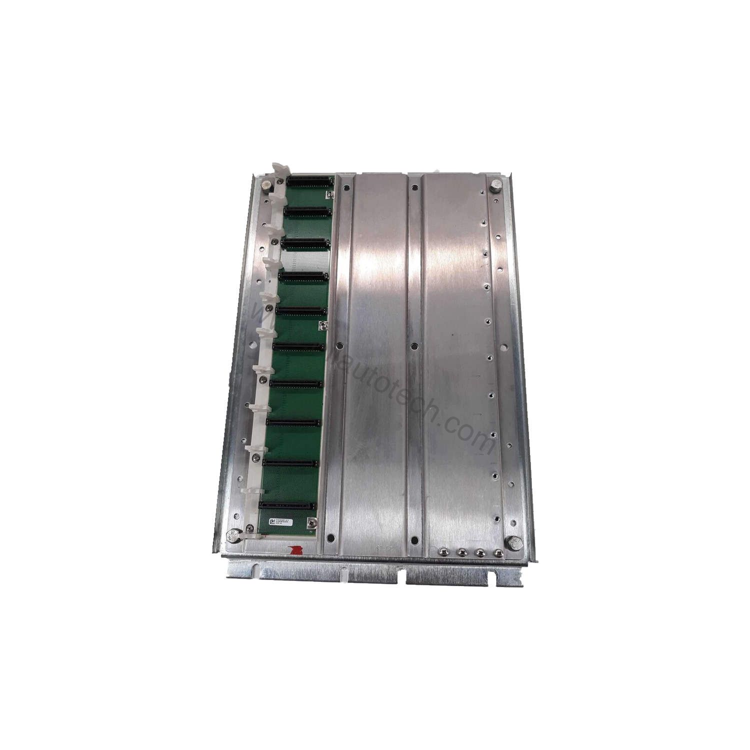 Figure 1: Front view of the Schneider Electric 140XCP40200 industrial automation component showing its physical design and enclosure.