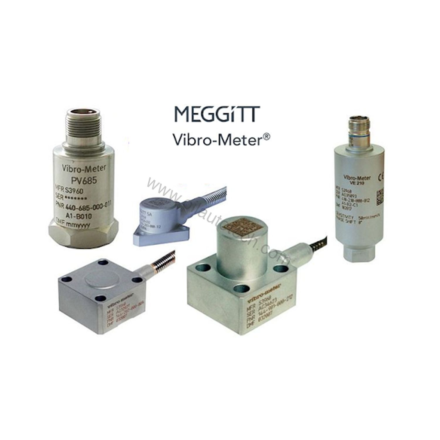 Figure 2: Technical layout and connection details for the Vibro Meter 144-280-000-015 industrial automation component.