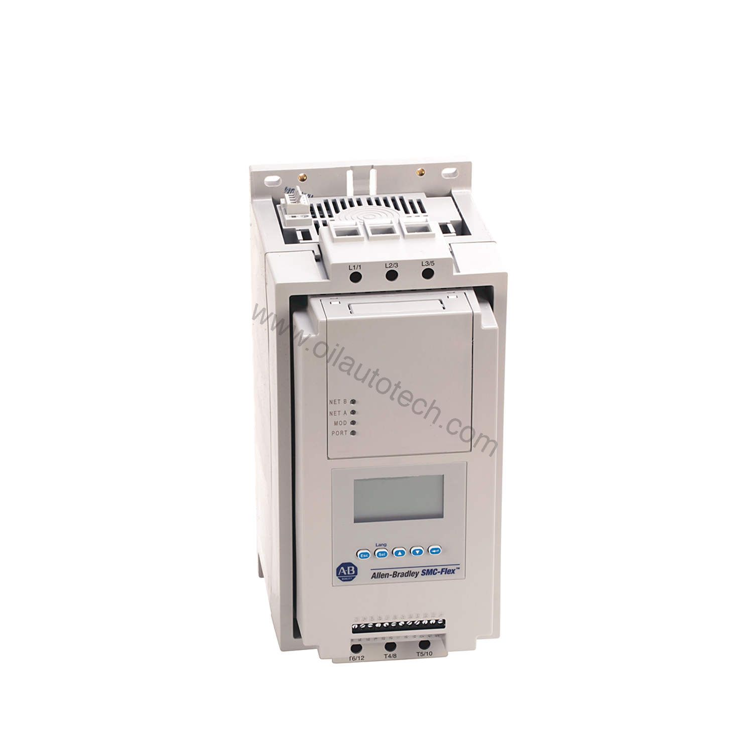 Figure 1: Front view of the Allen-Bradley 150-F108FBD-3-6P-HC3 industrial automation component showing its physical design and enclosure.