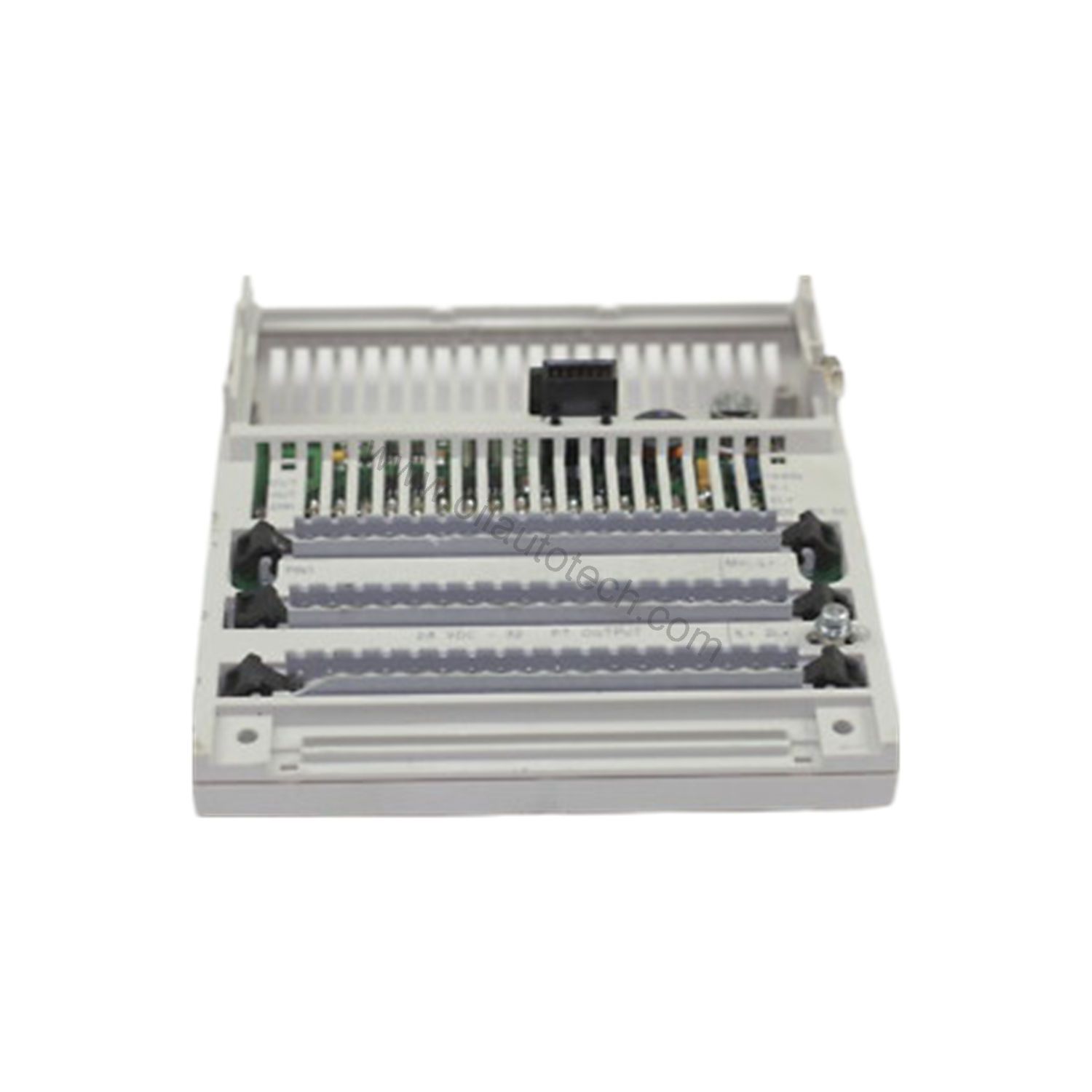 Figure 1: Front view of the Schneider 170ADO35000 industrial automation component showing its physical design and enclosure.
