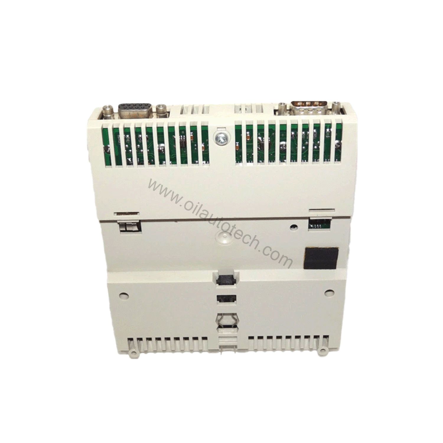 Figure 2: Technical layout and connection details for the Schneider Electric 170BAI03600 industrial automation component.