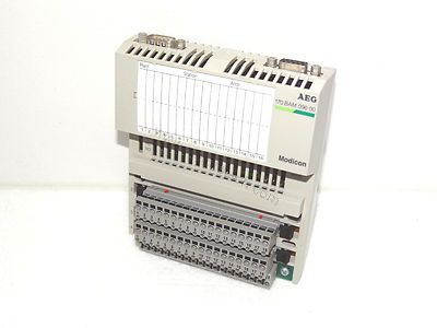 Figure 1: Front view of the Schneider Electric 170BAM09600 industrial automation component showing its physical design and enclosure.