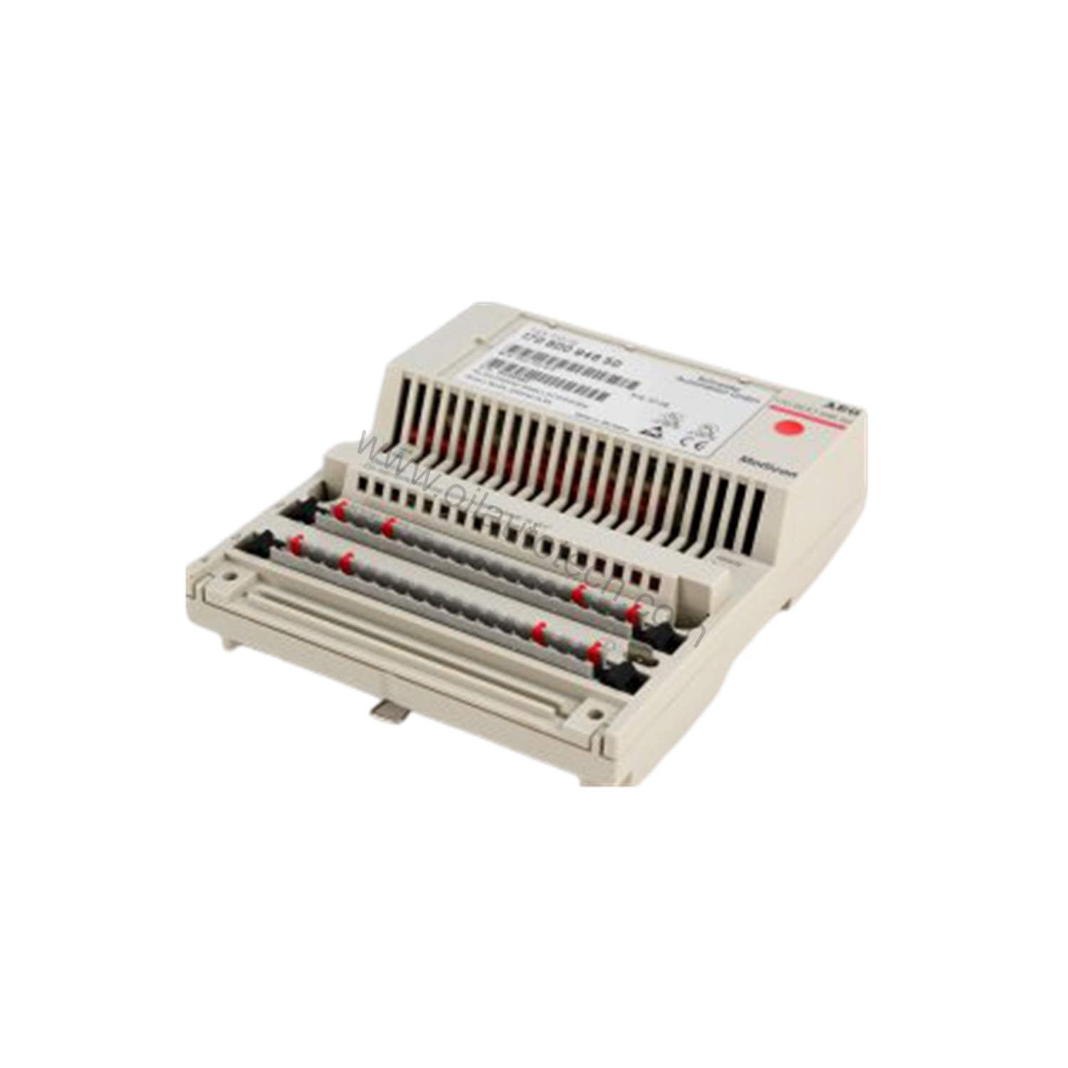 Figure 1: Front view of the Schneider Electric 170BDO94650 industrial automation component showing its physical design and enclosure.