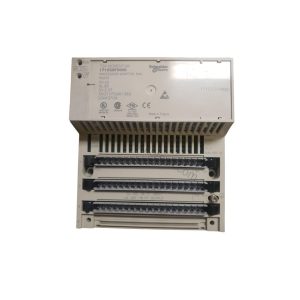 Figure 1: Front view of the Schneider 170CRA93201 industrial automation component showing its physical design and enclosure.