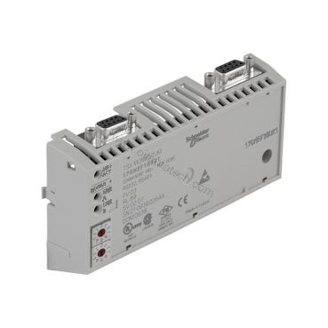 Figure 1: Front view of the Schneider Electric 170PNT11020C industrial automation component showing its physical design and enclosure.