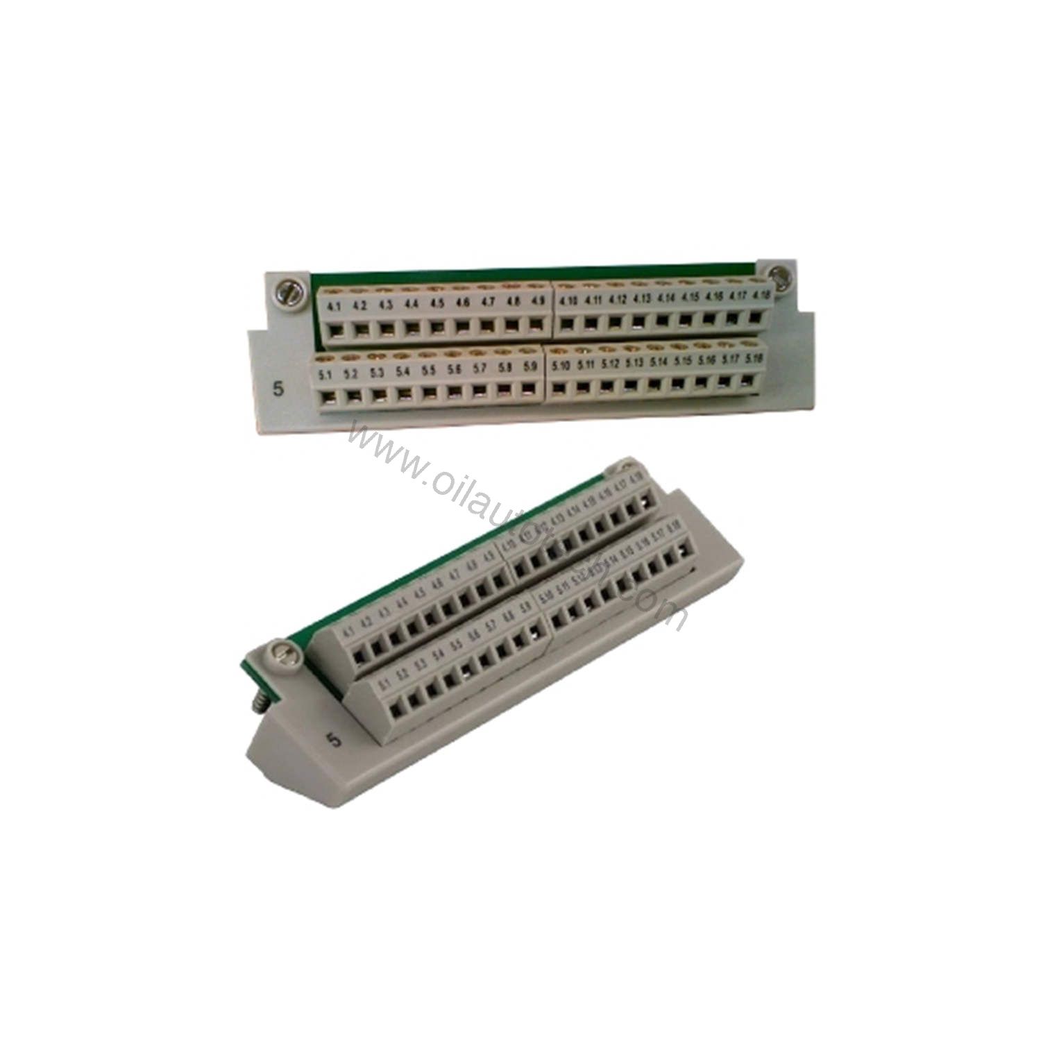 Figure 1: Front view of the Schneider Electric 170XTS00501 industrial automation component showing its physical design and enclosure.