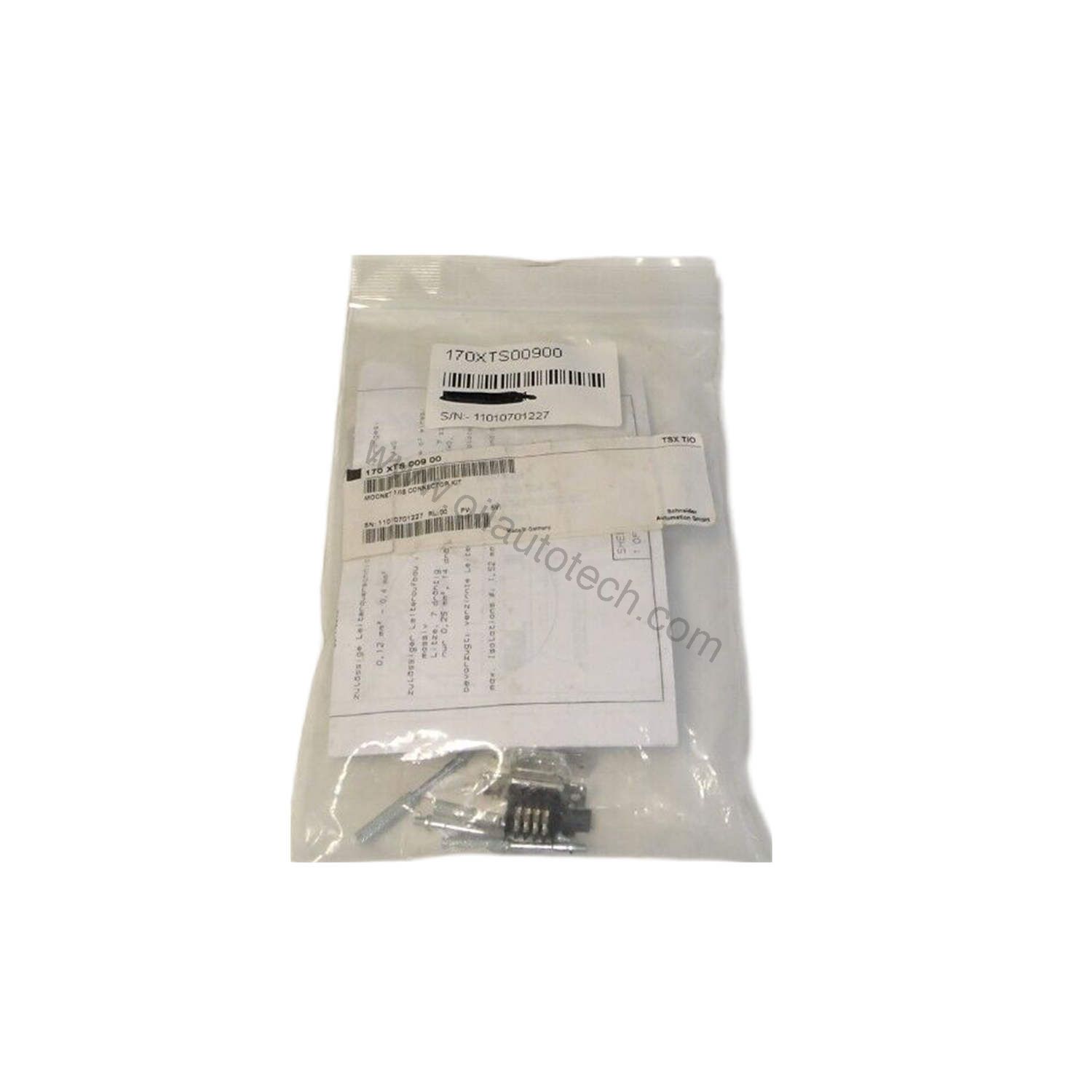 Figure 1: Front view of the Schneider Electric 170XTS00900 industrial automation component showing its physical design and enclosure.
