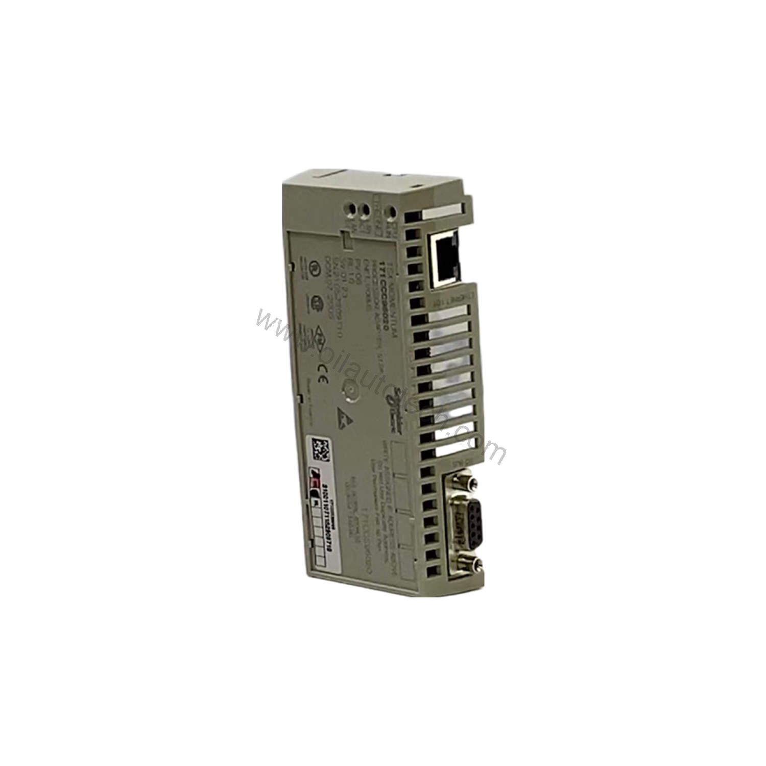 Figure 1: Front view of the Schneider Electric 171CCC96020C industrial automation component showing its physical design and enclosure.