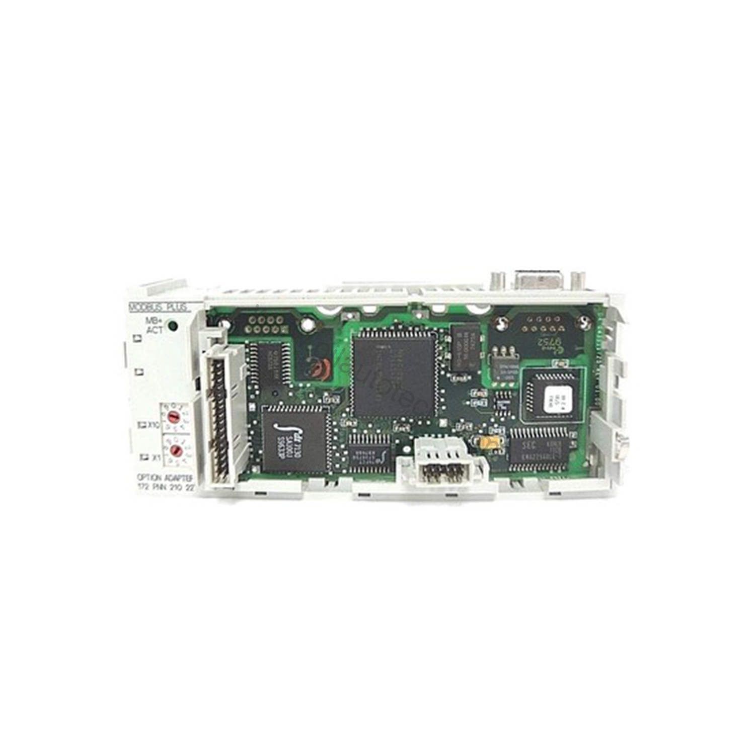 Figure 1: Front view of the Schneider 172PNN21022 industrial automation component showing its physical design and enclosure.