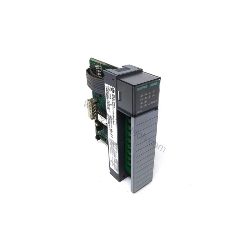 Figure 1: Front view of the Allen-Bradley 1746-HSCE industrial automation component showing its physical design and enclosure.
