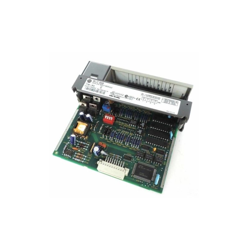 Figure 1: Front view of the Allen-Bradley 1746-NI4 industrial automation component showing its physical design and enclosure.