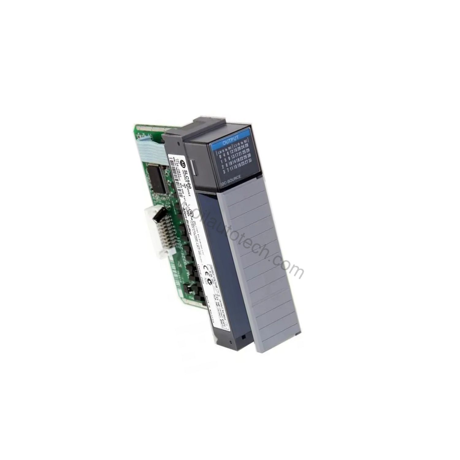 Figure 2: Technical layout and connection details for the Allen-Bradley 1746-OB32 industrial automation component.
