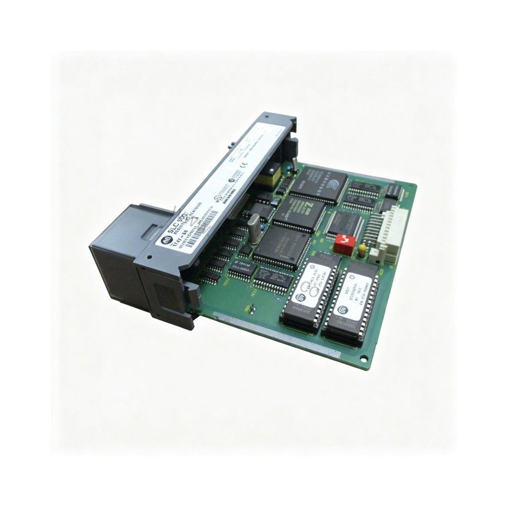 Figure 1: Front view of the Allen-Bradley 1747-SCNR industrial automation component showing its physical design and enclosure.