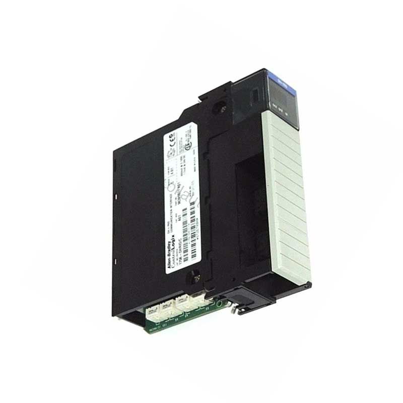 Figure 1: Front view of the Allen-Bradley 1756-CNBR/D industrial automation component showing its physical design and enclosure.