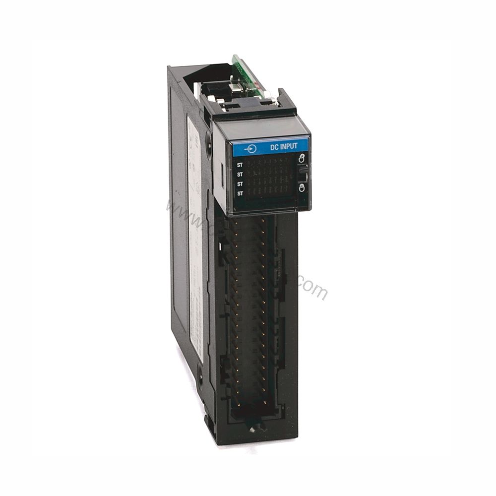 Figure 1: Front view of the Allen-Bradley 1756-IV32/A industrial automation component showing its physical design and enclosure.
