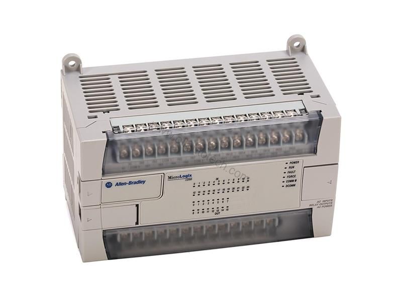 Figure 1: Front view of the Allen-Bradley 1762-L40BXBR industrial automation component showing its physical design and enclosure.