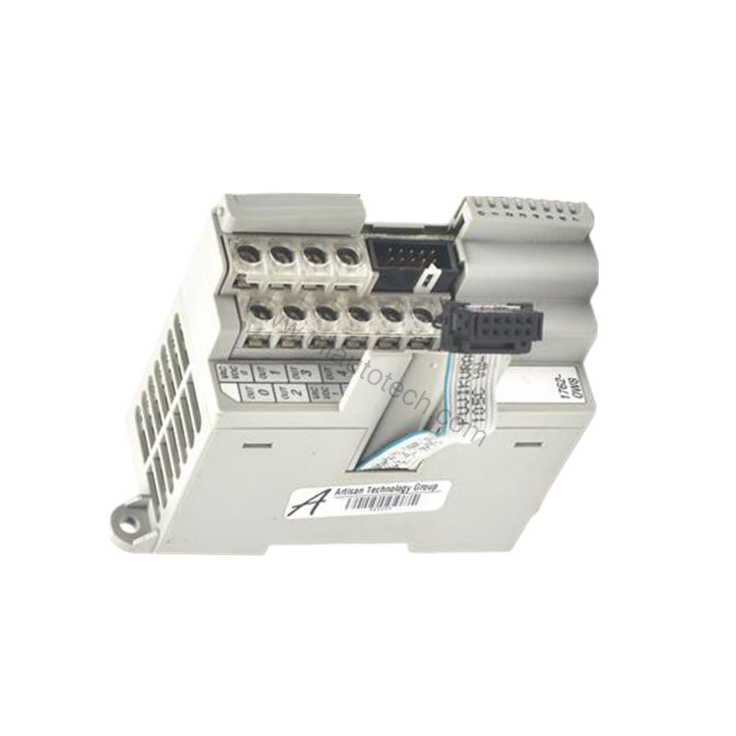 Figure 2: Technical layout and connection details for the Allen-Bradley 1762-OW8 industrial automation component.