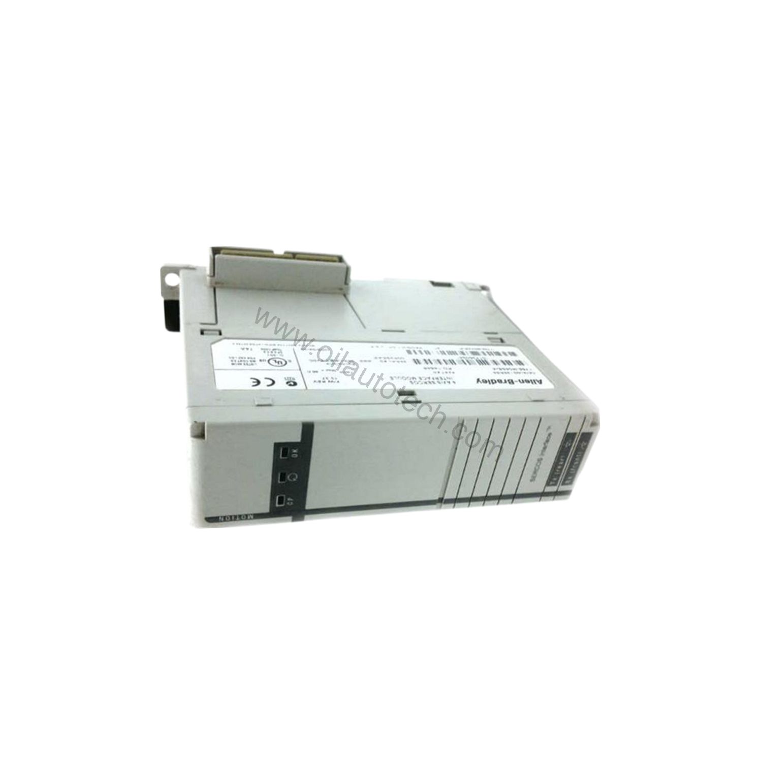 Figure 2: Technical layout and connection details for the Allen-Bradley 1768-M04SE industrial automation component.