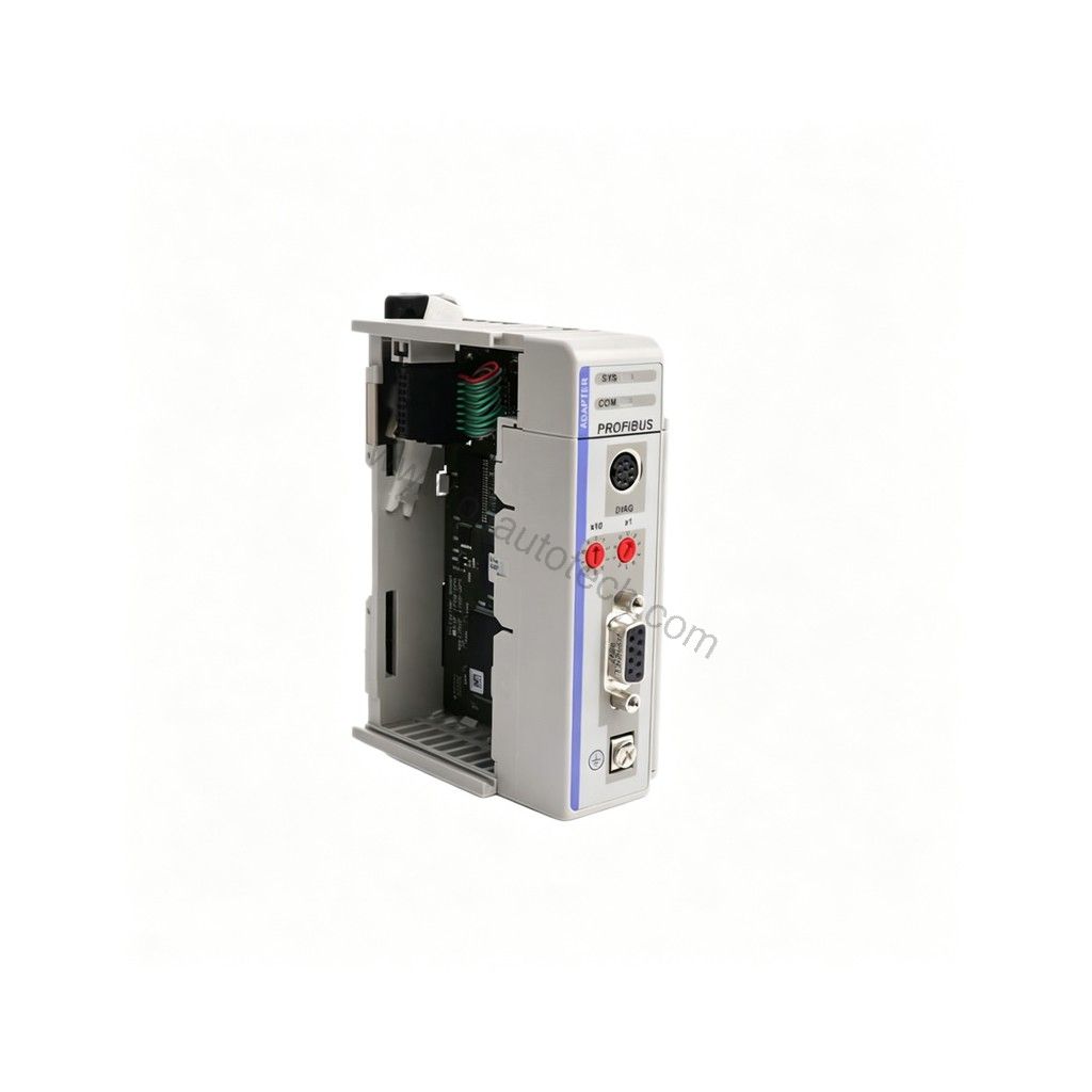 Figure 1: Front view of the Allen-Bradley 1769-DPS industrial automation component showing its physical design and enclosure.