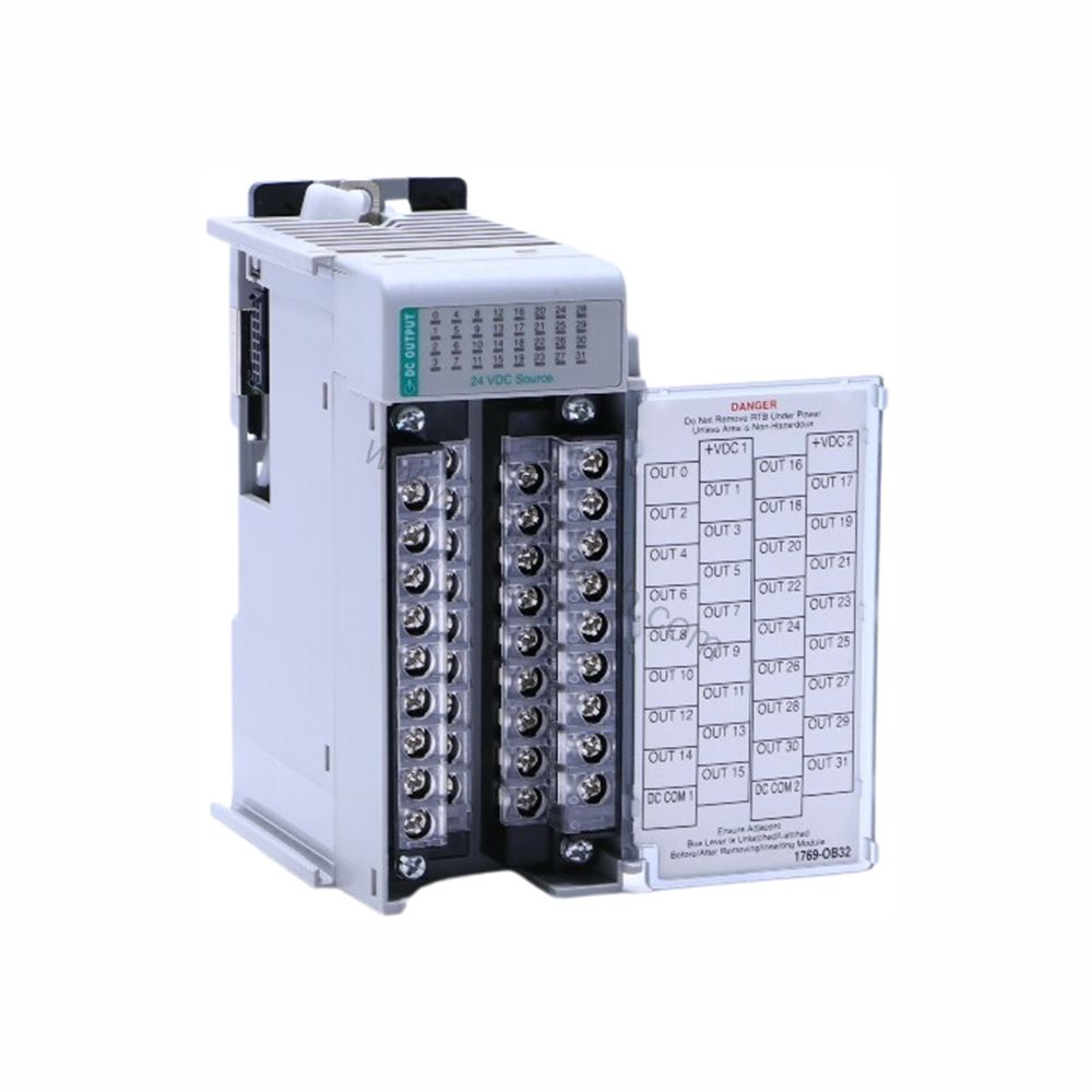 Figure 1: Front view of the Allen-Bradley 1769-ECR industrial automation component showing its physical design and enclosure.