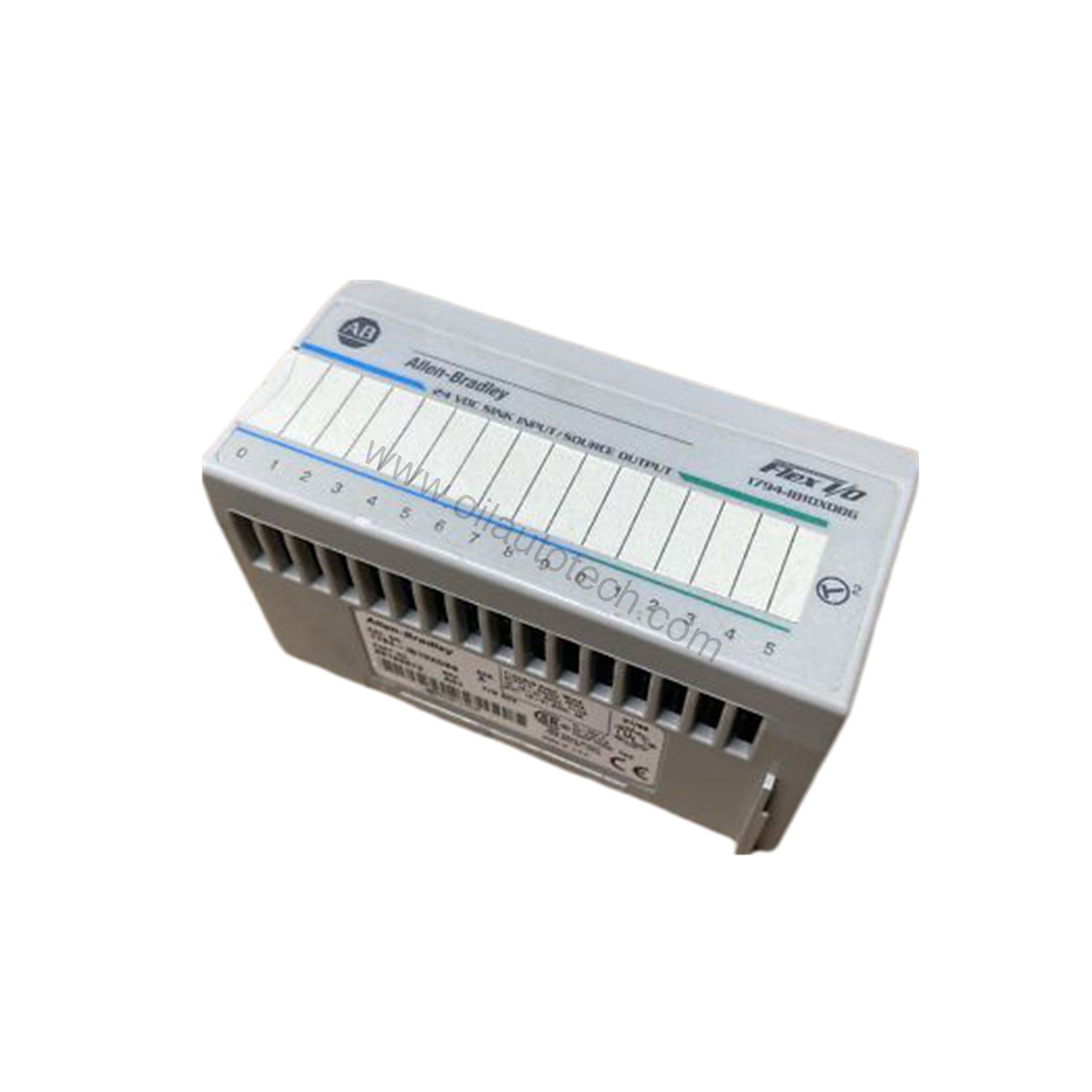 Figure 1: Front view of the Allen-Bradley 1794-IB10XOB6 industrial automation component showing its physical design and enclosure.
