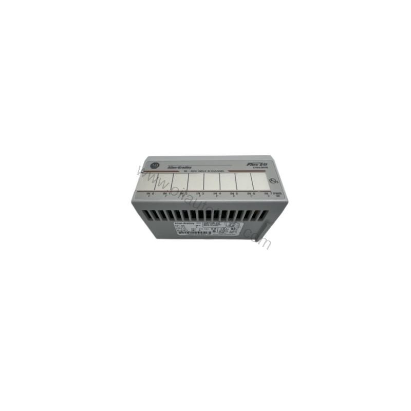 Figure 1: Front view of the Allen-Bradley 1794-IRT8 industrial automation component showing its physical design and enclosure.