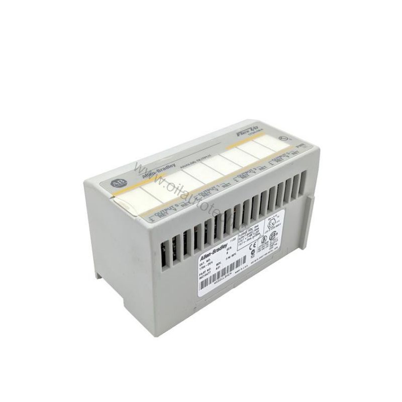 Figure 1: Front view of the Allen-Bradley 1794-OE4 industrial automation component showing its physical design and enclosure.