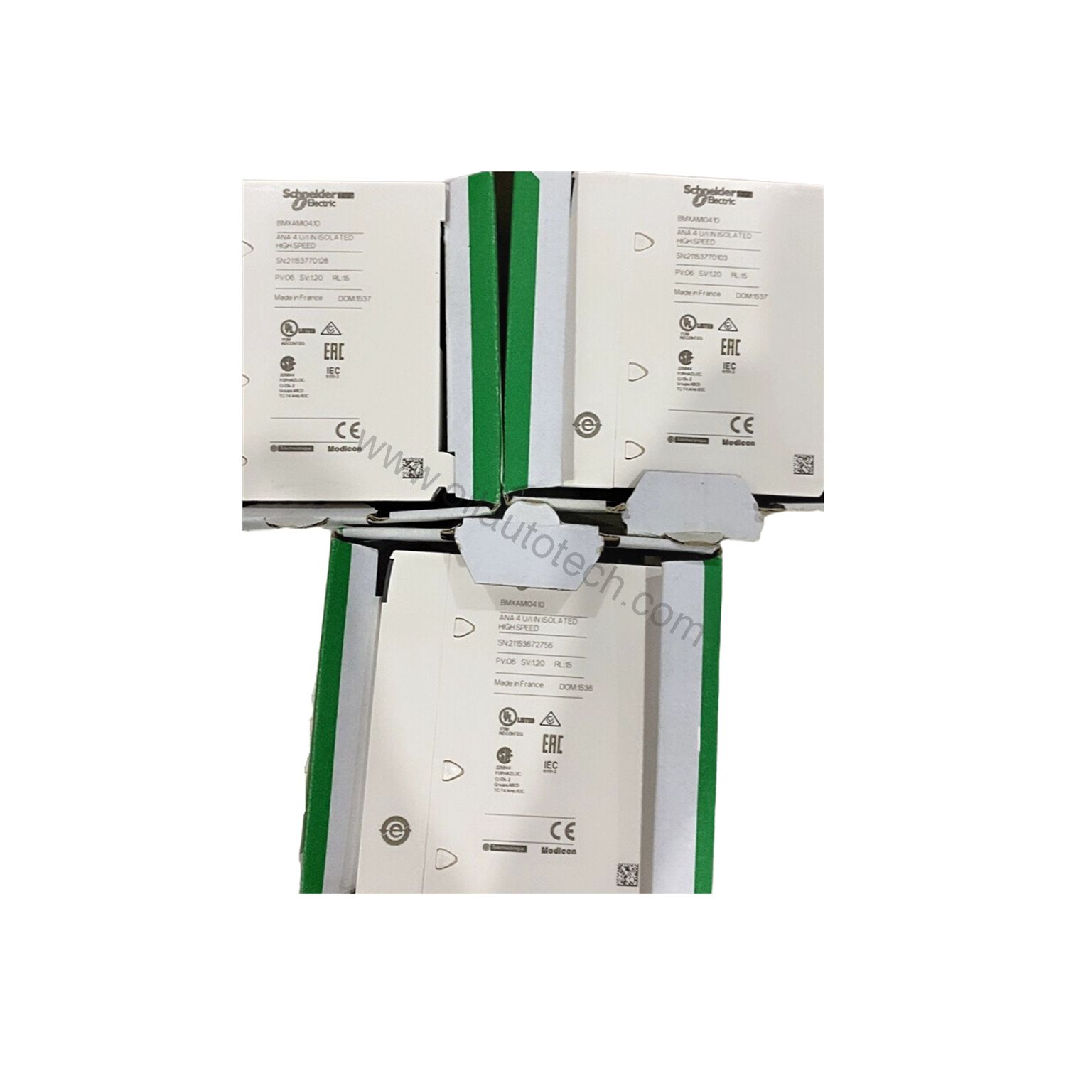 Figure 1: Front view of the Schneider BMXNOE0100H industrial automation component showing its physical design and enclosure.
