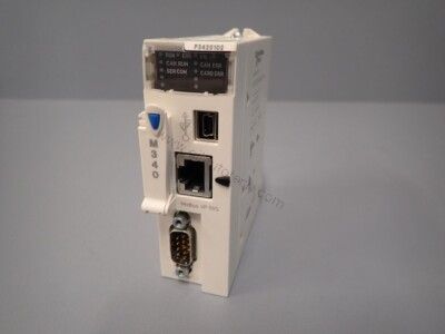 Figure 1: Front view of the Schneider BMXP3420102 industrial automation component showing its physical design and enclosure.