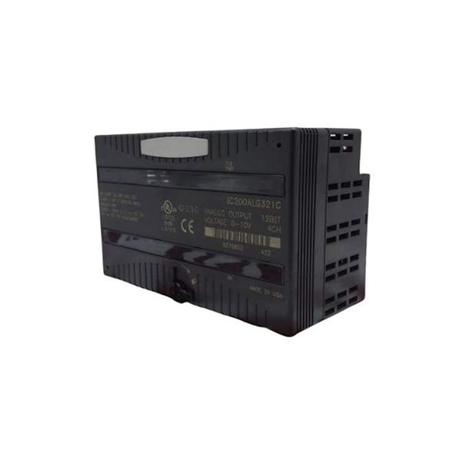 Figure 1: Front view of the GE IC200ALG321B industrial automation component showing its physical design and enclosure.