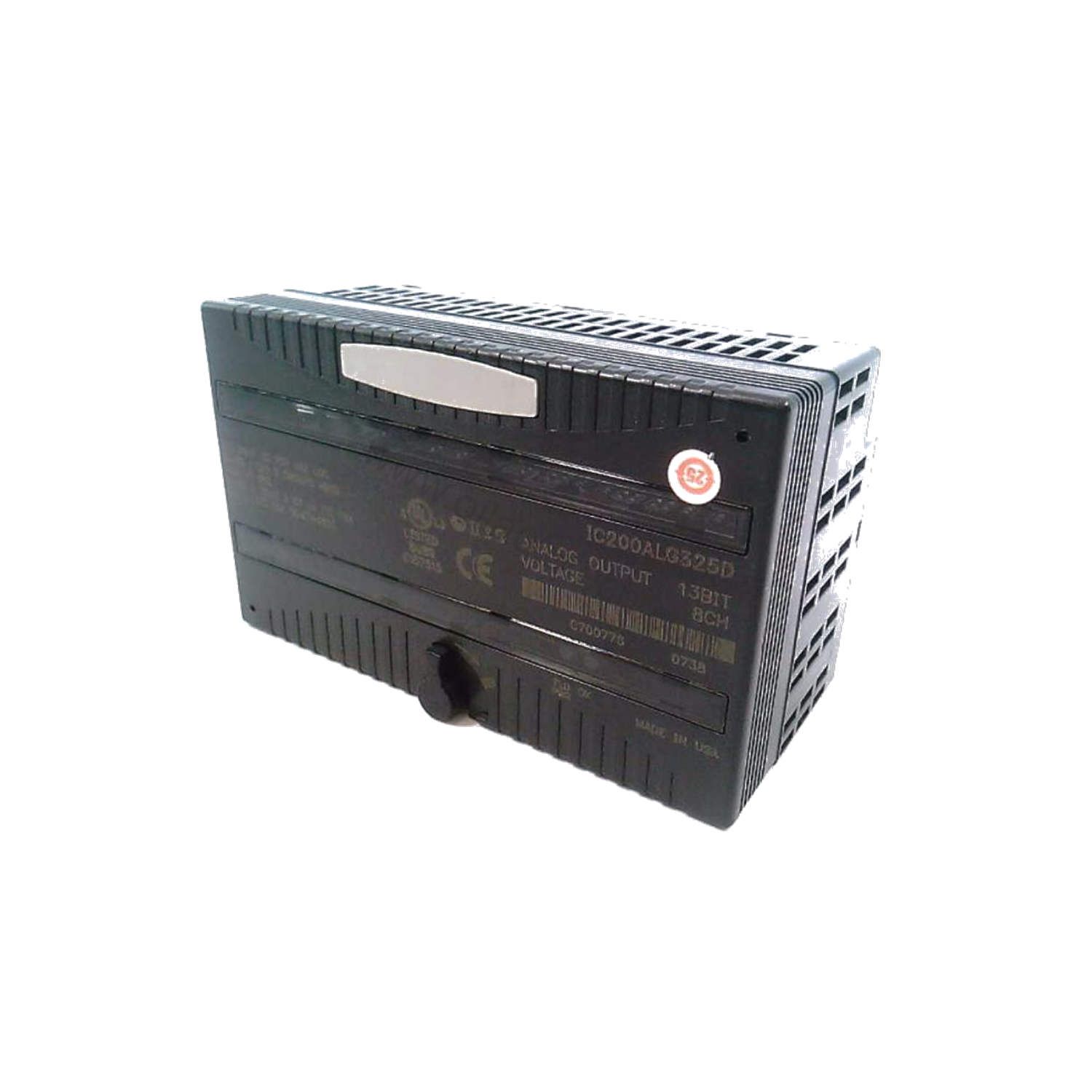 Figure 1: Front view of the GE IC200ALG325 industrial automation component showing its physical design and enclosure.