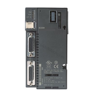 Figure 1: Front view of the GE IC200ERM002 industrial automation component showing its physical design and enclosure.