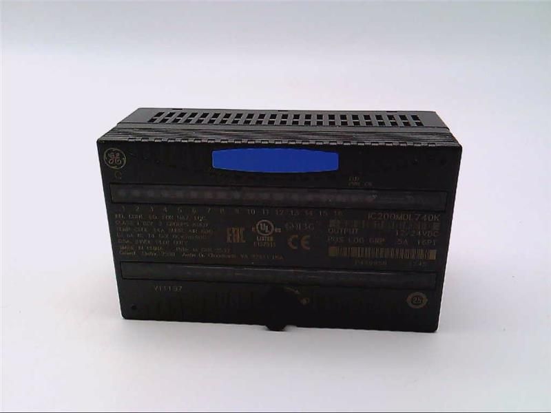 Figure 1: Front view of the GE IC200MDL740 industrial automation component showing its physical design and enclosure.