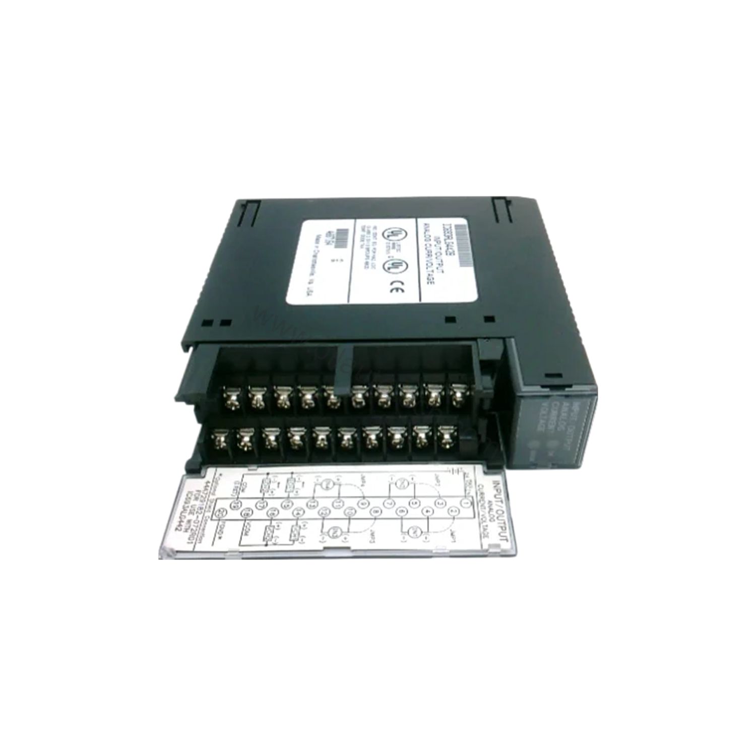 Figure 1: Front view of the GE IC693ALG442B industrial automation component showing its physical design and enclosure.