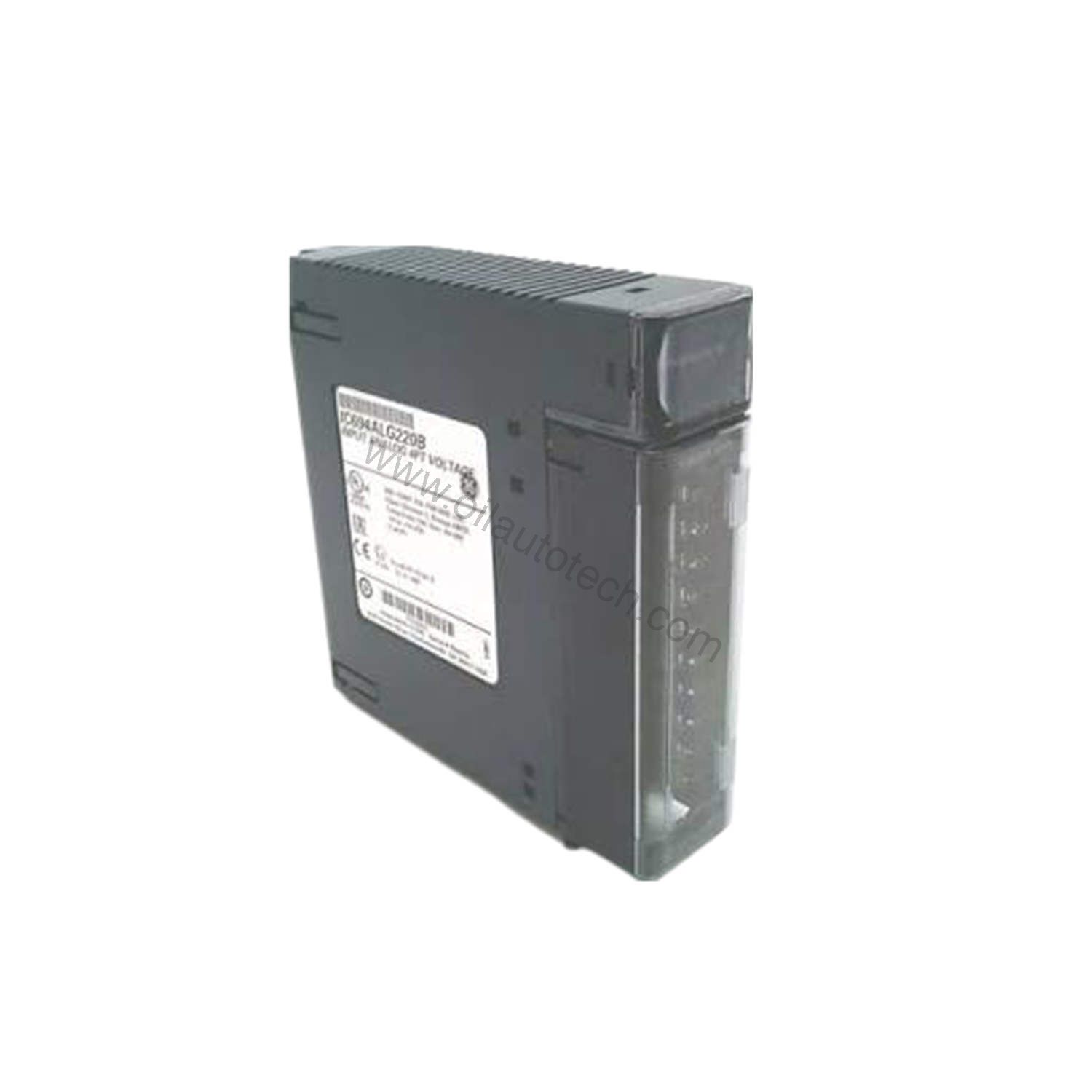 Figure 1: Front view of the GE IC694ALG221A industrial automation component showing its physical design and enclosure.