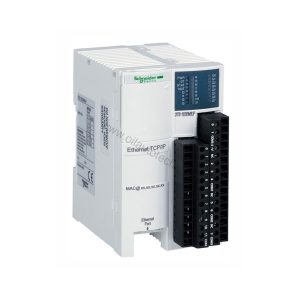 Figure 1: Front view of the Schneider OTB1E0DM9LP industrial automation component showing its physical design and enclosure.