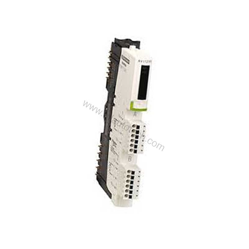 Figure 1: Front view of the Schneider STBEPI2145K industrial automation component showing its physical design and enclosure.