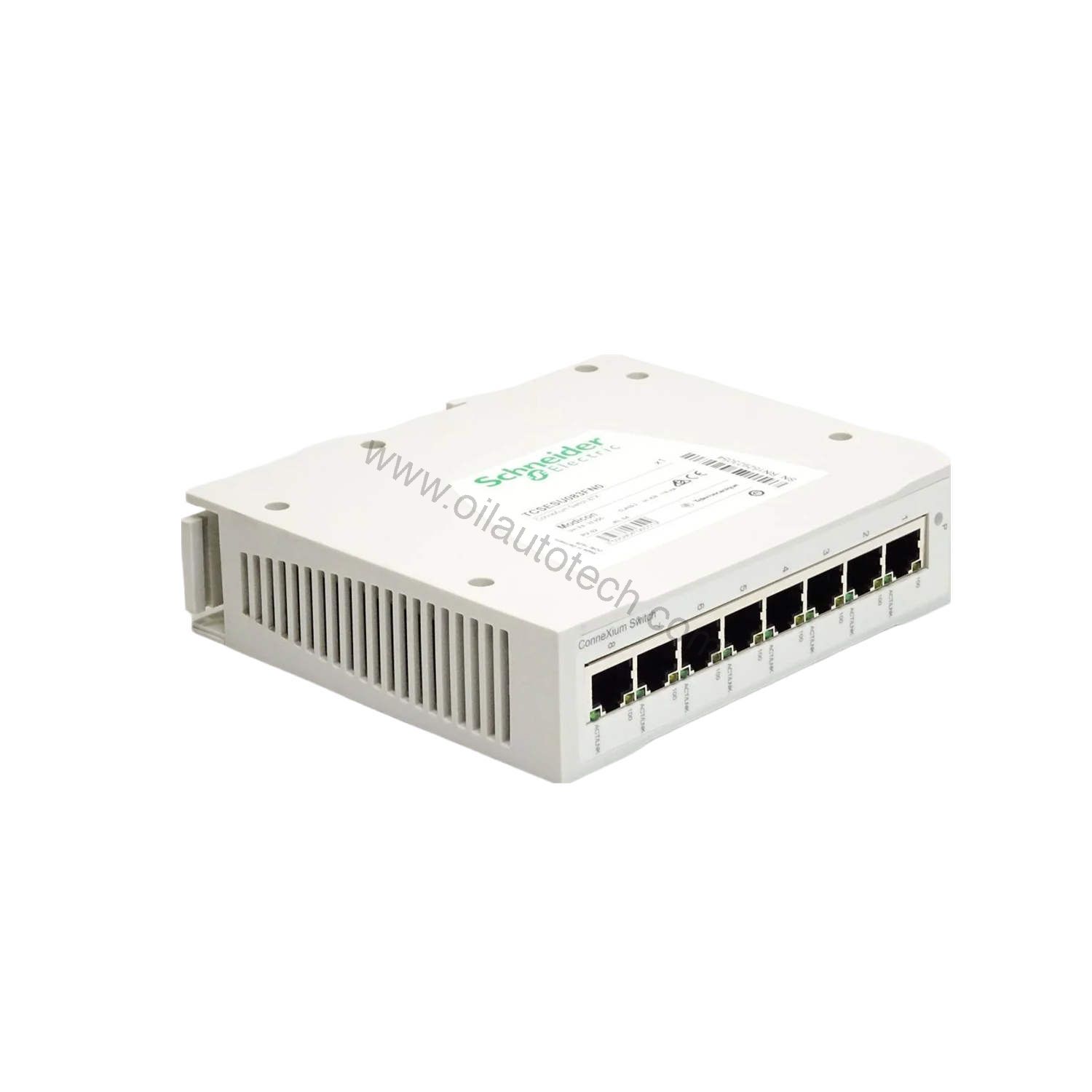 Figure 1: Front view of the Schneider TCSESU083FN0 industrial automation component showing its physical design and enclosure.