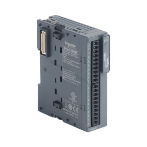 Figure 2: Technical layout and connection details for the Schneider TM3AM6 industrial automation component.