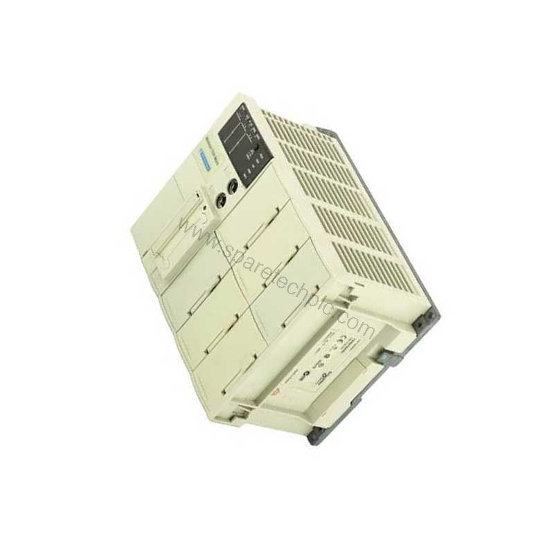 Figure 1: Front view of the Schneider TSX3722001 industrial automation component showing its physical design and enclosure.