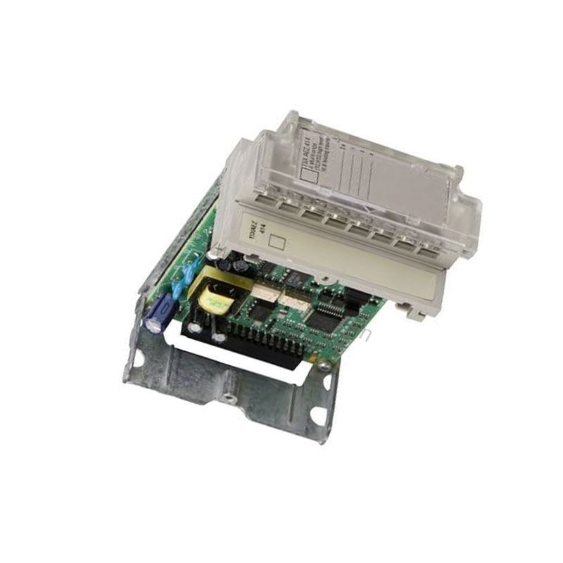 Figure 2: Technical layout and connection details for the Schneider TSXAEZ414 industrial automation component.