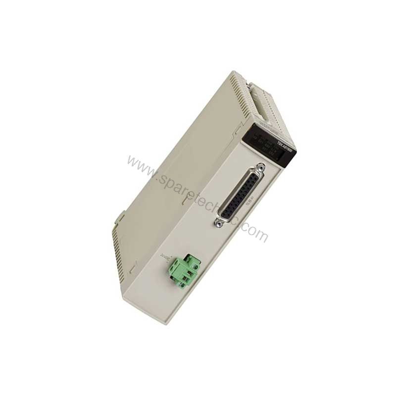 Figure 1: Front view of the Schneider TSXASY800 industrial automation component showing its physical design and enclosure.